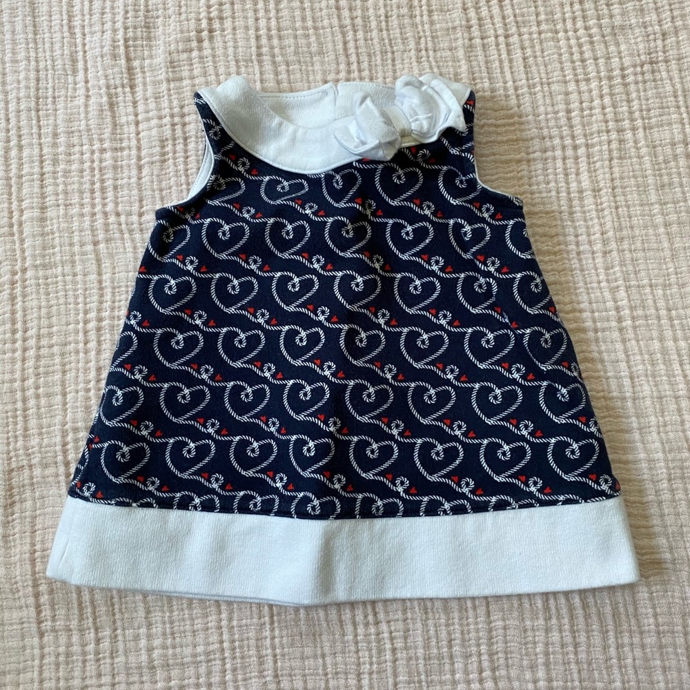 Nautical Navy, White & Red Dress